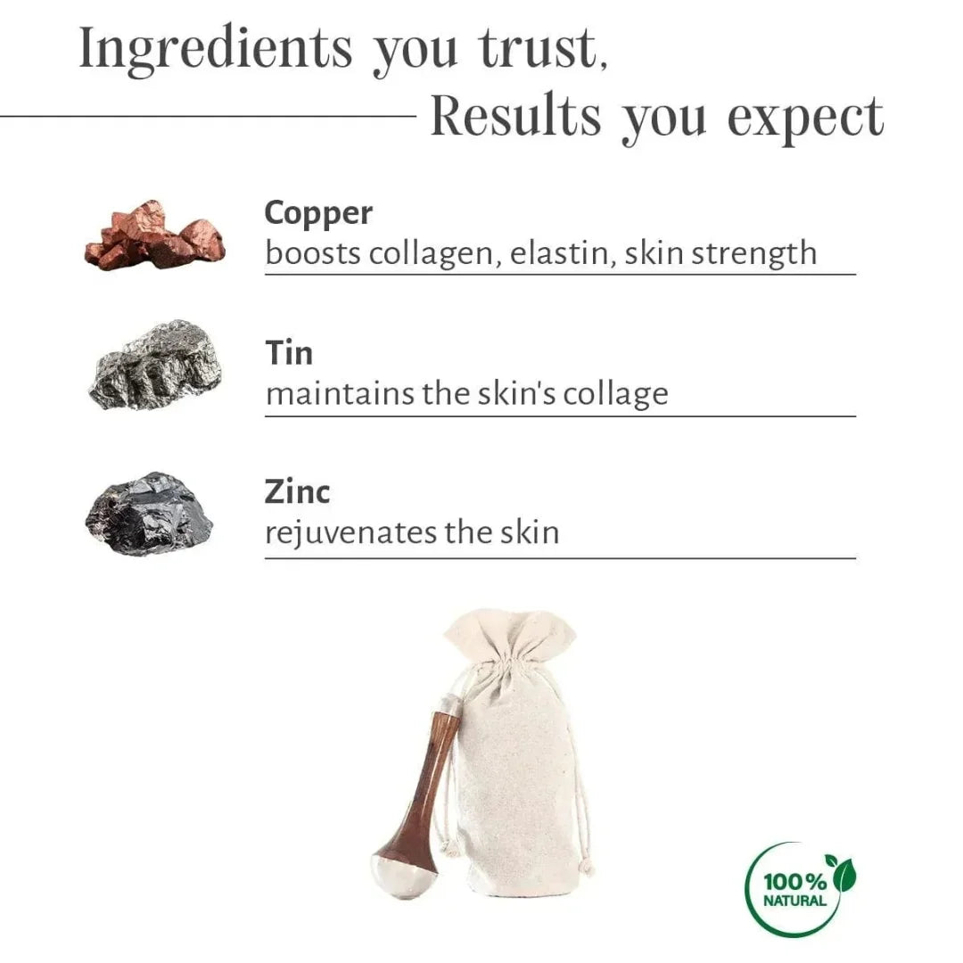 100% Natural Kansa wooden Wand by Amritmala (healthy & clean skin) (Also for healing stress & anxiety)