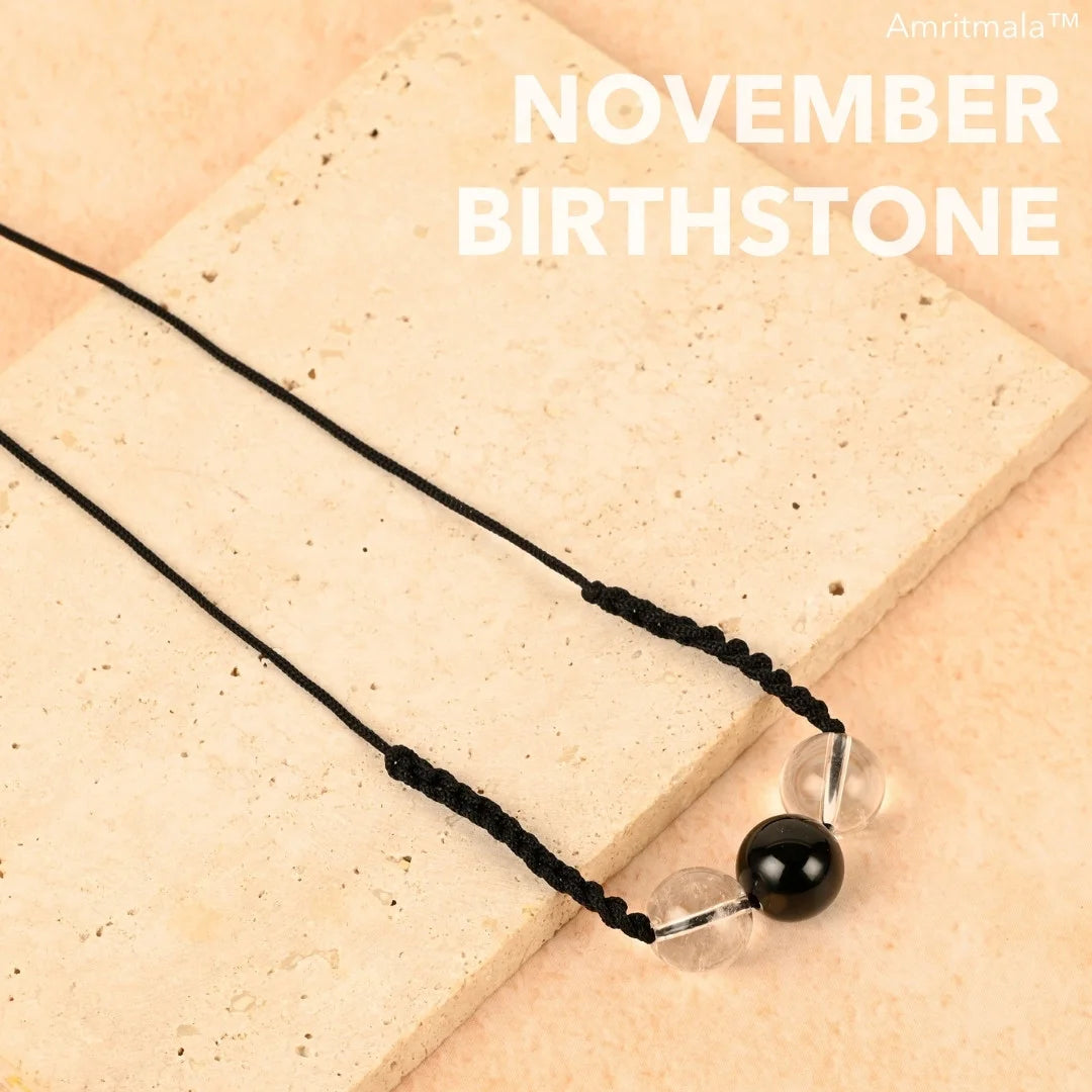 NOVEMBER BIRTHSTONE AGATE (LUCK MALA)