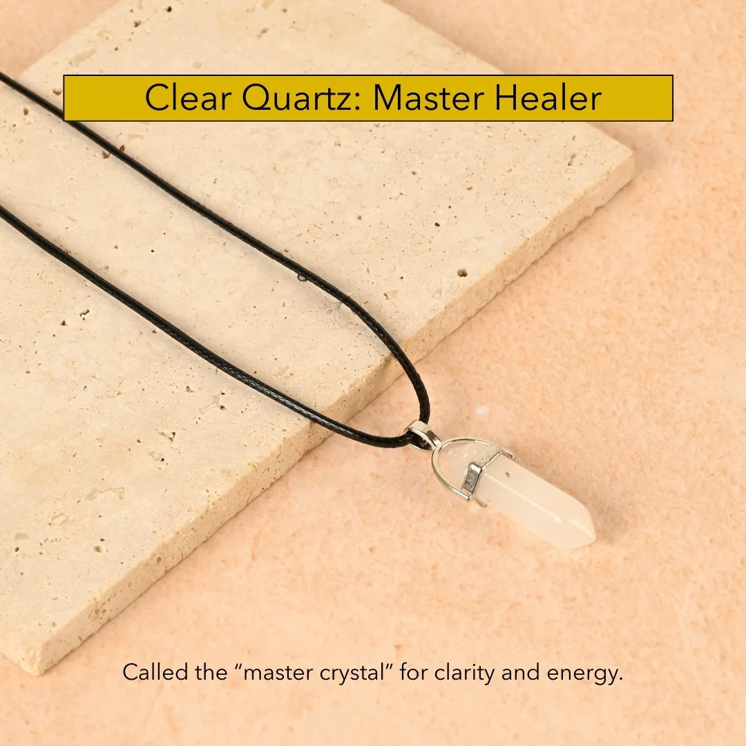 Amritmala for Focus & Clarity (Genuine Quartz Pendant)