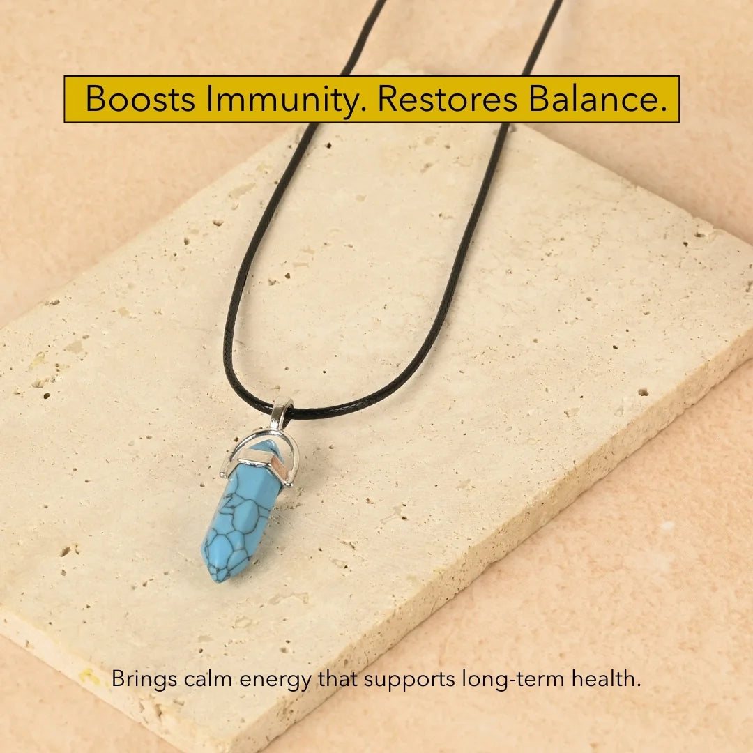Amritmala for Good Health (Genuine Feroza Pendant)