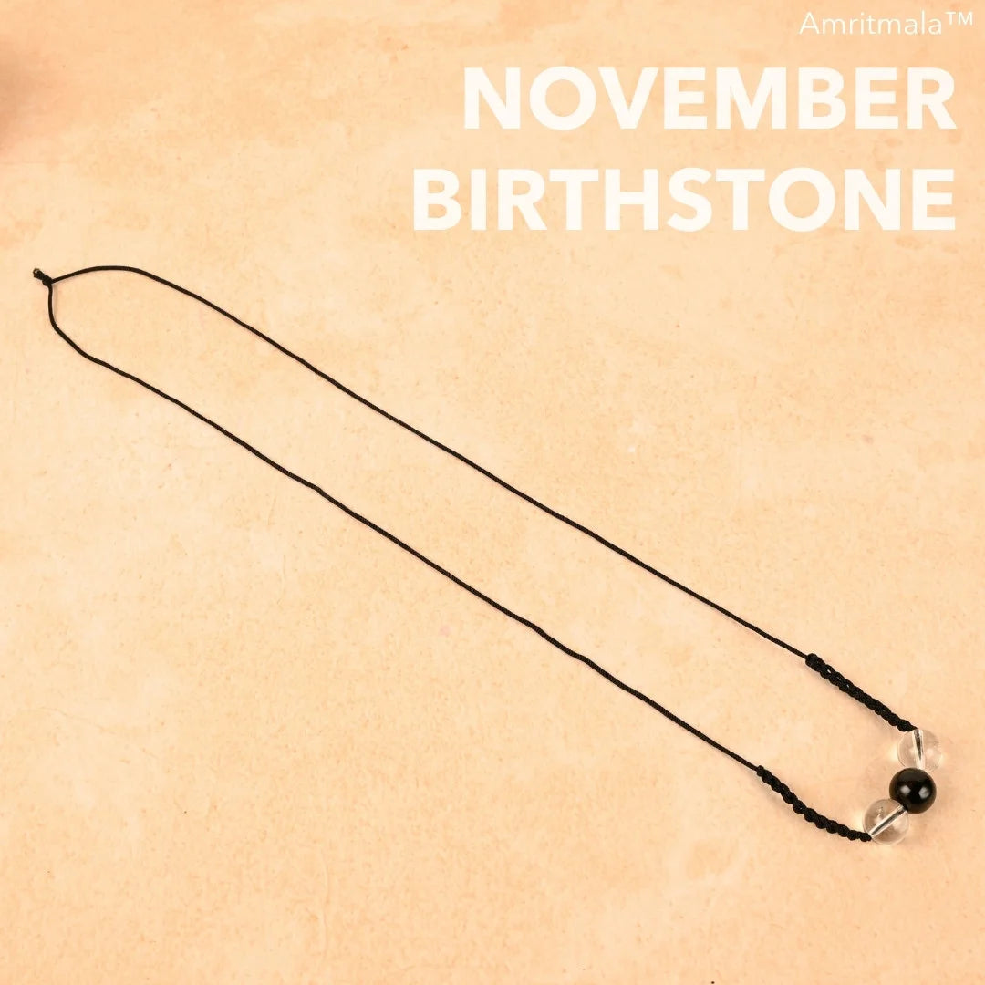 NOVEMBER BIRTHSTONE AGATE (LUCK MALA)