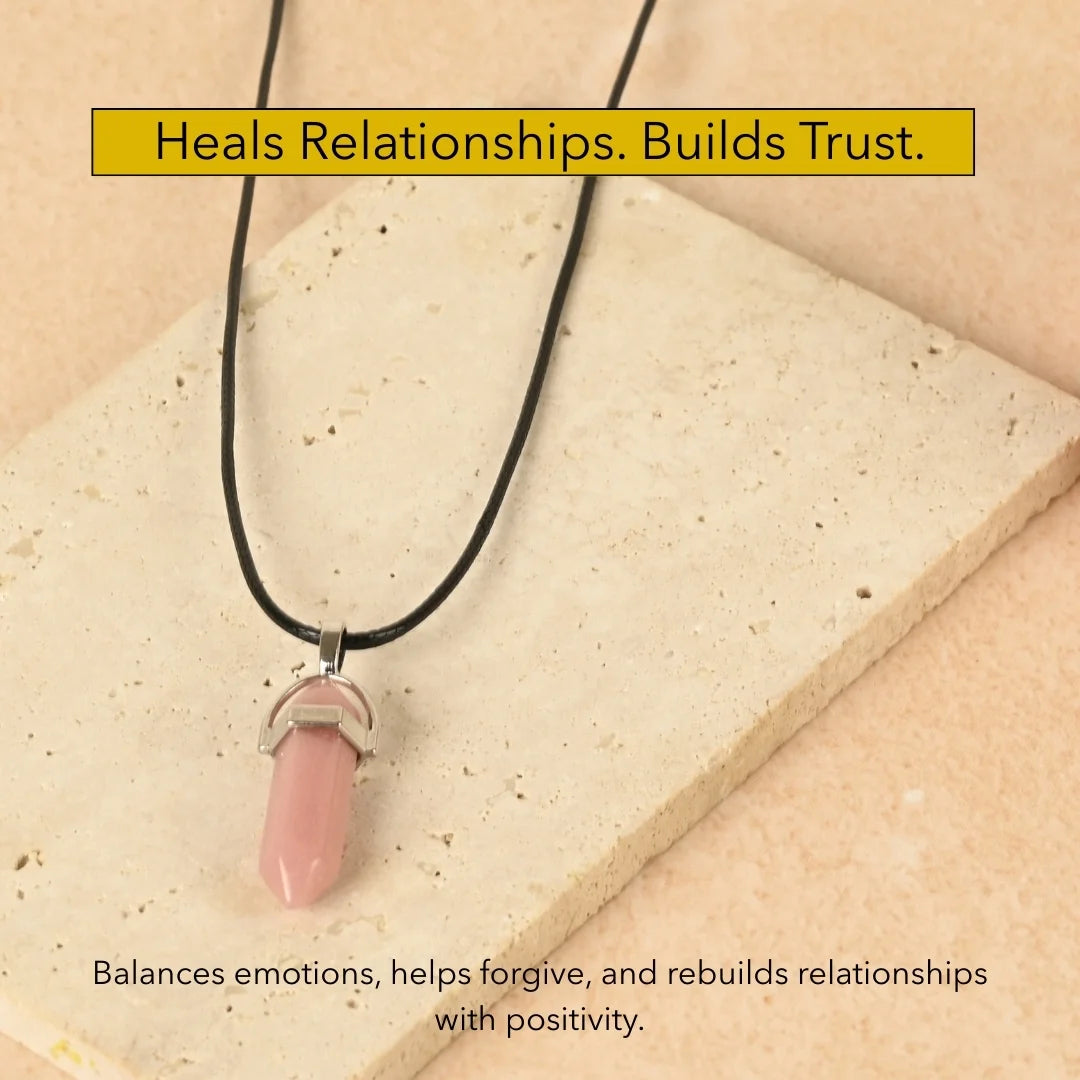 Amritmala for Love & Relationships (Genuine Rose Quartz Pendant)