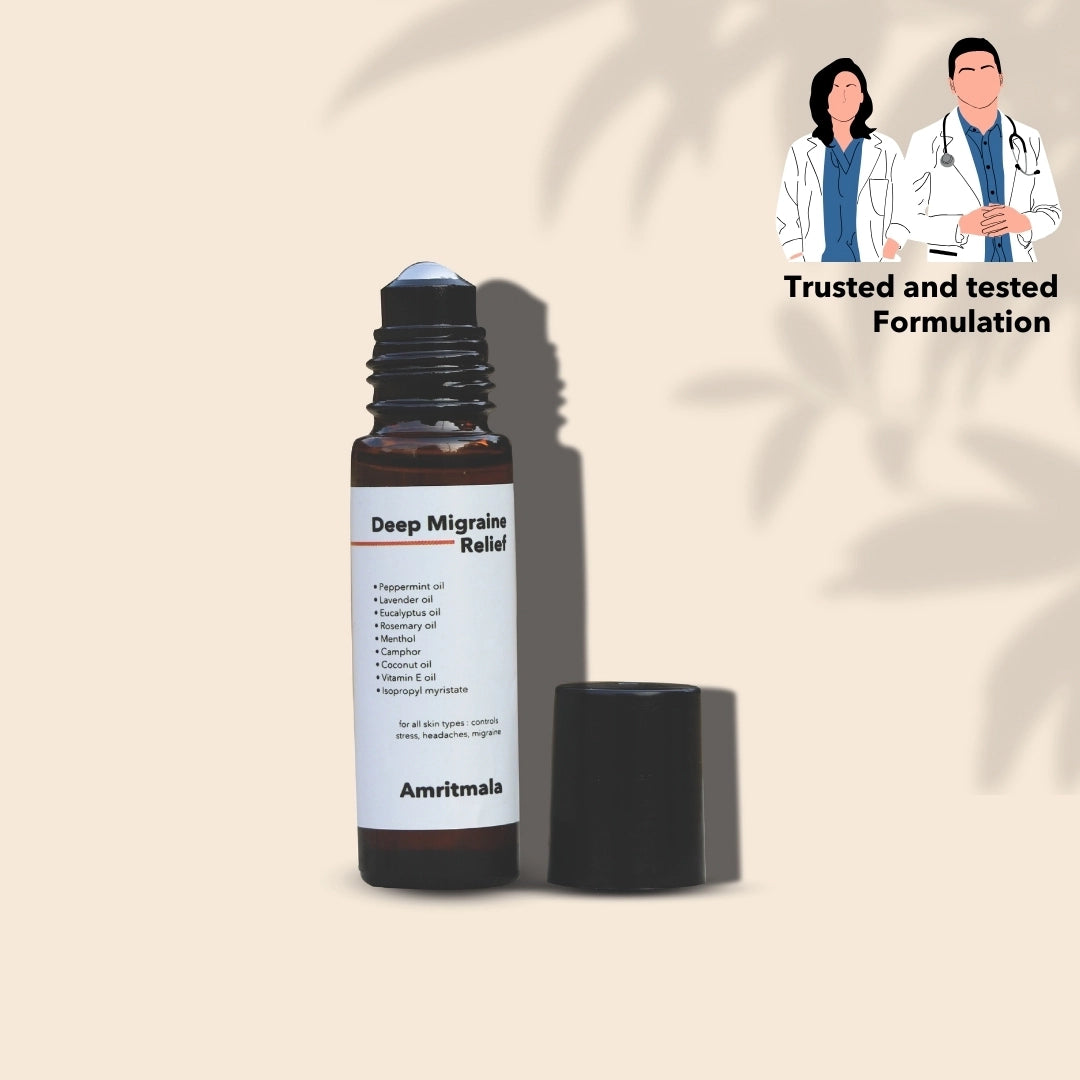DEEP MIGRAINE RELIEF ROLL ON BY AMRITMALA (PURE INGREDIENTS)