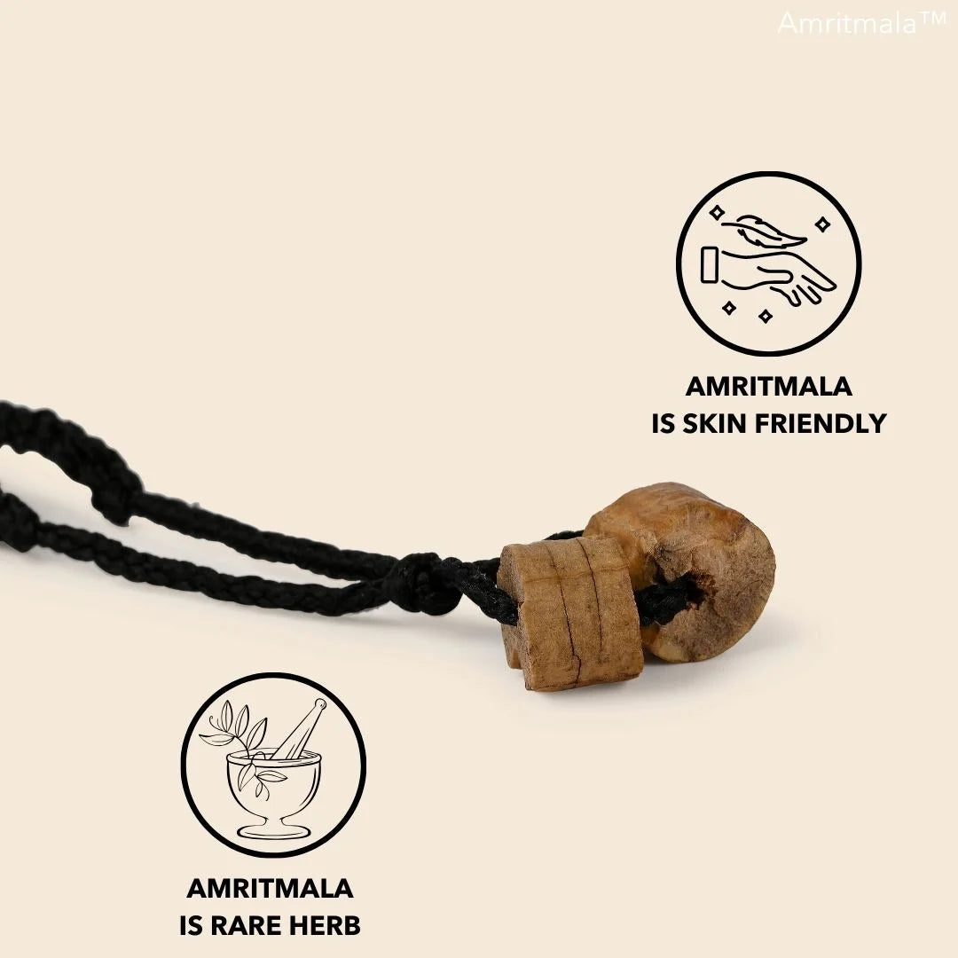 AMRITMALA PURE HERB (BLACK) (FOR CERVICAL PAIN, MIGRAINE, NECK PAIN, SHOULDER PAIN, BACK PAIN, SPONDYLITIS ETC.)(Buy One get two FREE TODAY)