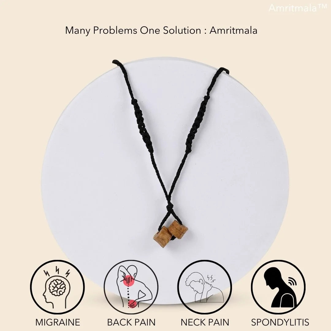 AMRITMALA PURE HERB (BLACK) (FOR CERVICAL PAIN, MIGRAINE, NECK PAIN, SHOULDER PAIN, BACK PAIN, SPONDYLITIS ETC.)(Buy One get two FREE TODAY)