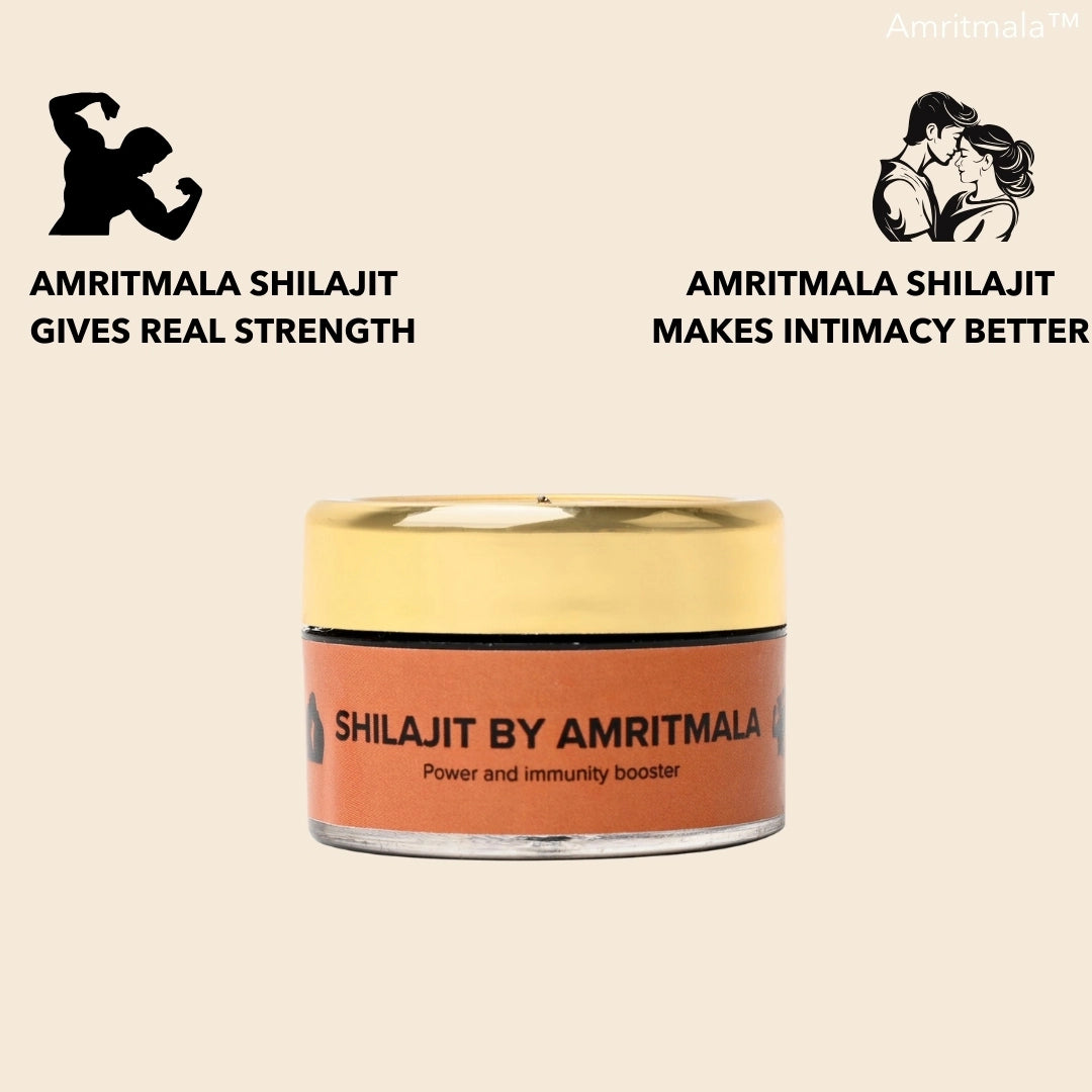 PURE SHILAJIT BY AMRITMALA (POWER BOOSTER & IMMUNITY BOOSTER : LAB CERTIFIED)