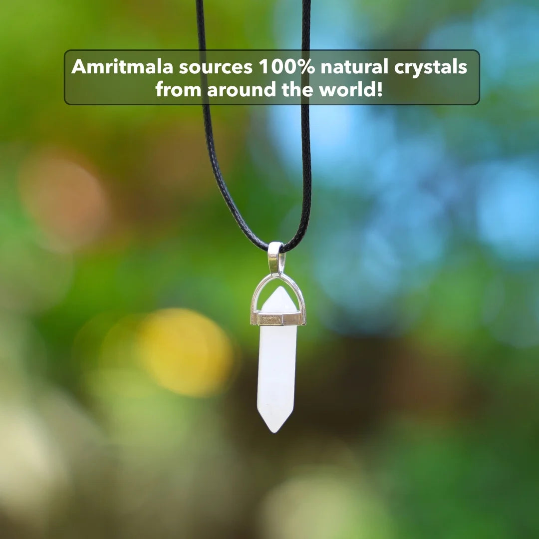 Amritmala for Focus & Clarity (Genuine Quartz Pendant)