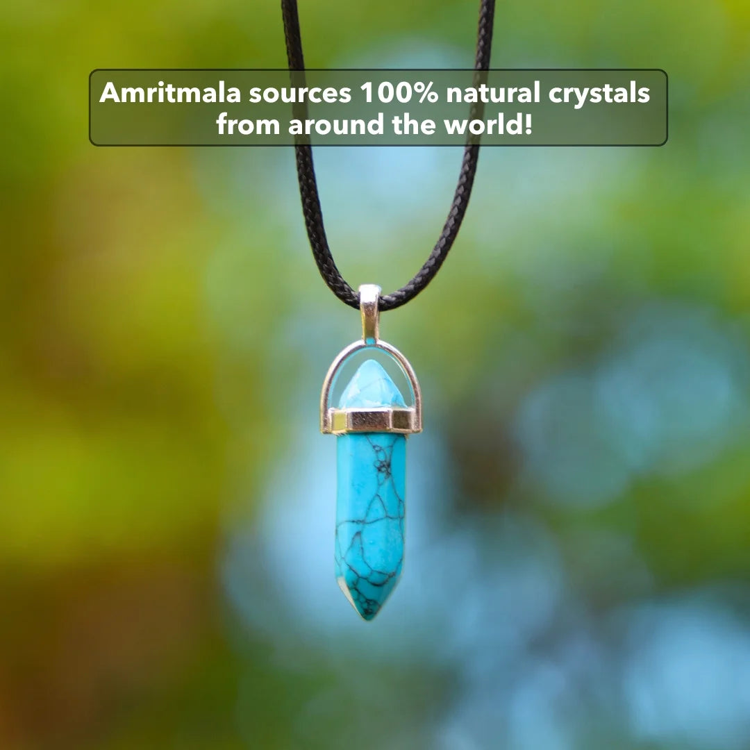 Amritmala for Good Health (Genuine Feroza Pendant)