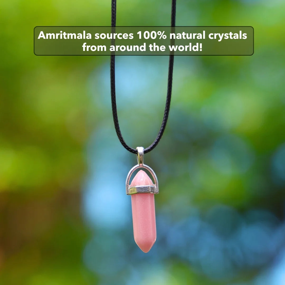 Amritmala for Love & Relationships (Genuine Rose Quartz Pendant)