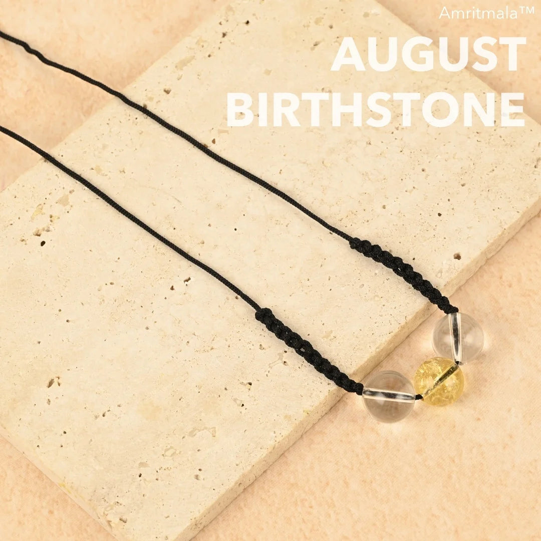 AUGUST BIRTHSTONE CITRINE (LUCK MALA)