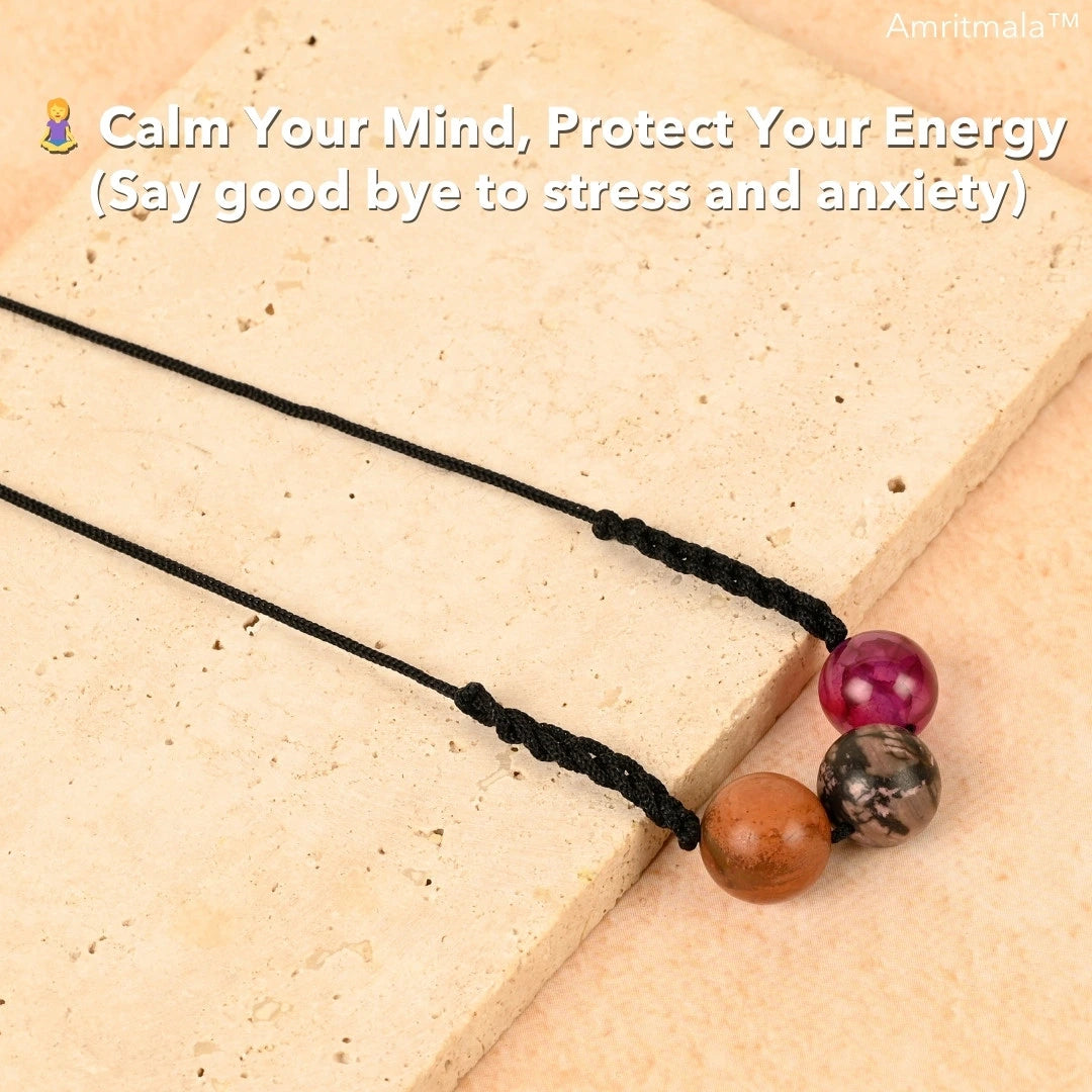 Amritmala for Stress & Anxiety (Genuine Multi Tourmaline)