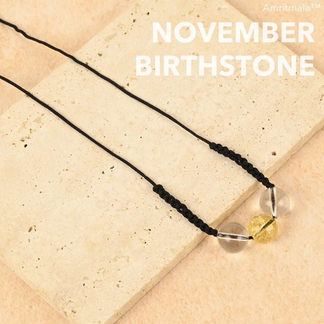 NOVEMBER BIRTHSTONE CITRINE (LUCK MALA)