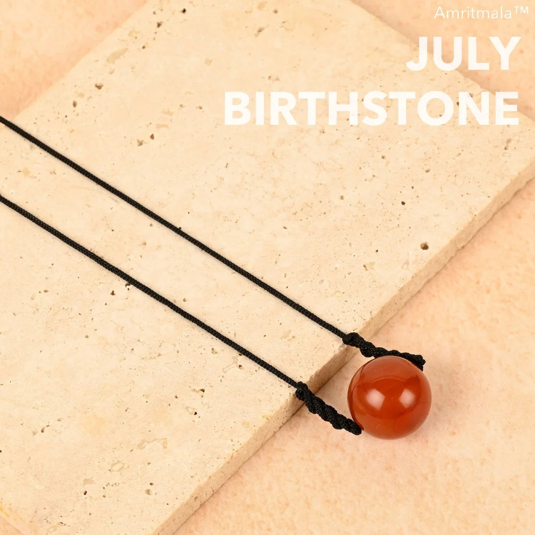 JULY BIRTHSTONE CARNELIAN (LUCK MALA)