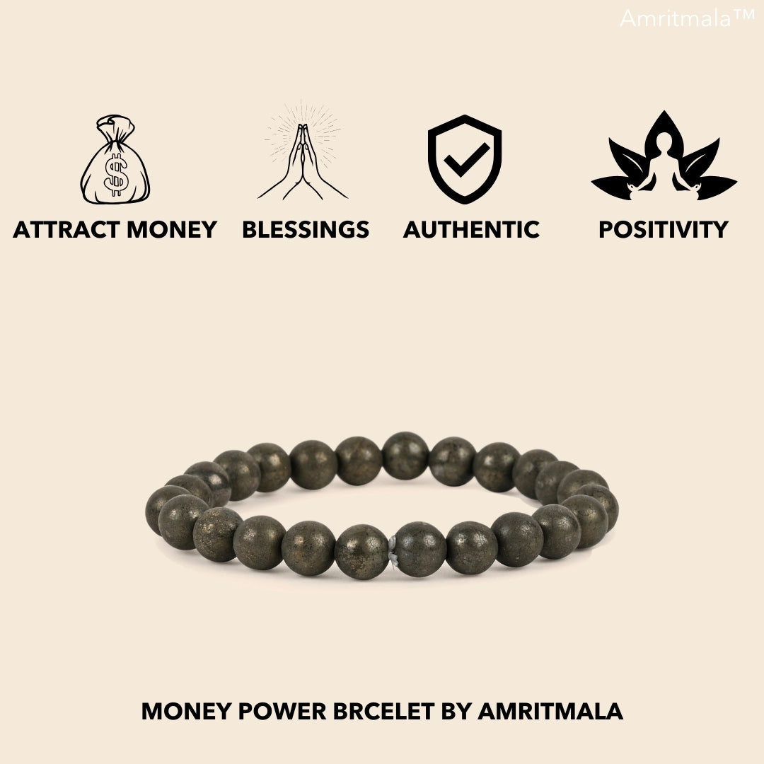 MONEY POWER BRACELET (ORIGINAL PYRITE) BY AMRITMALA