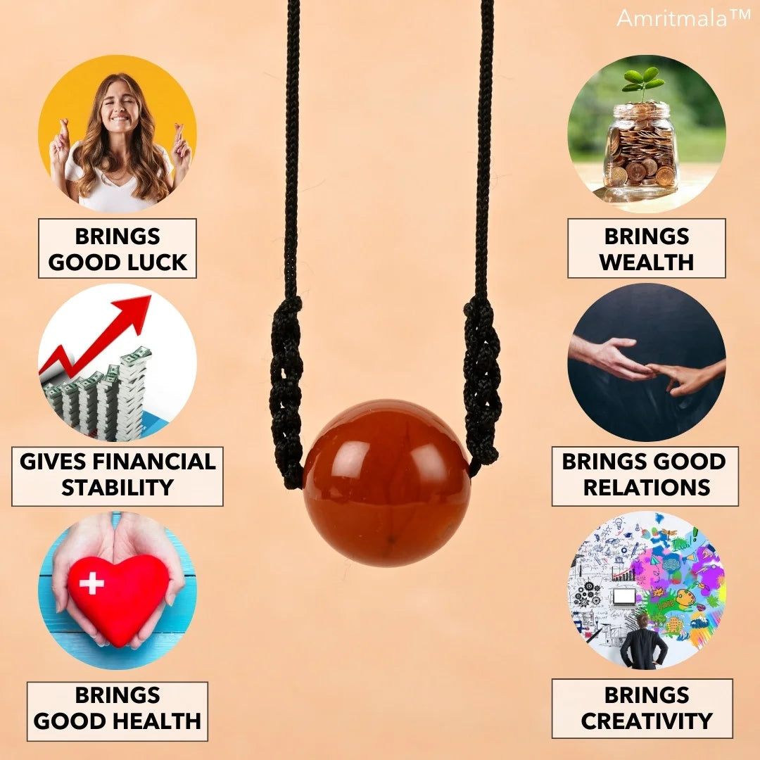 JULY BIRTHSTONE CARNELIAN (LUCK MALA)