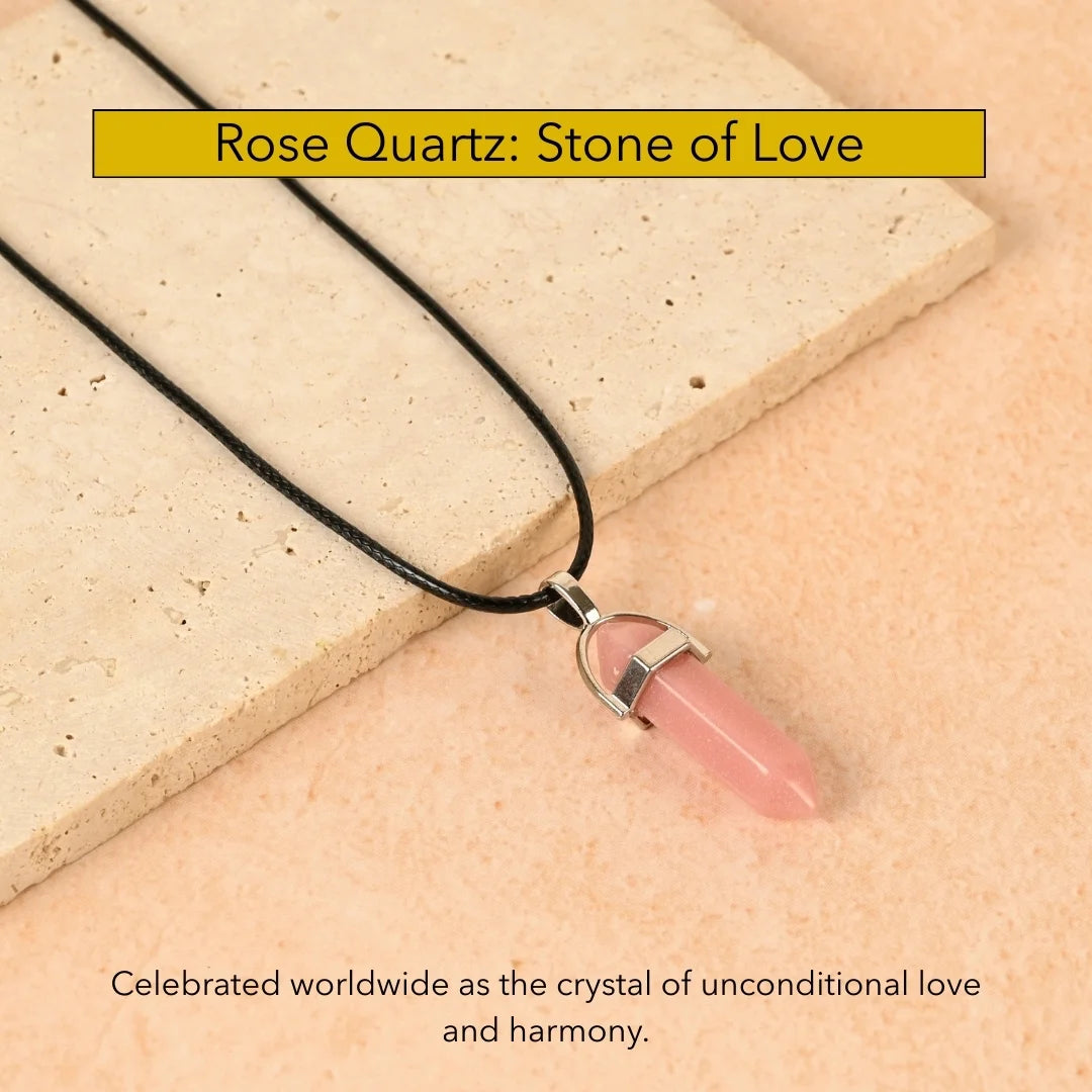 Amritmala for Love & Relationships (Genuine Rose Quartz Pendant)