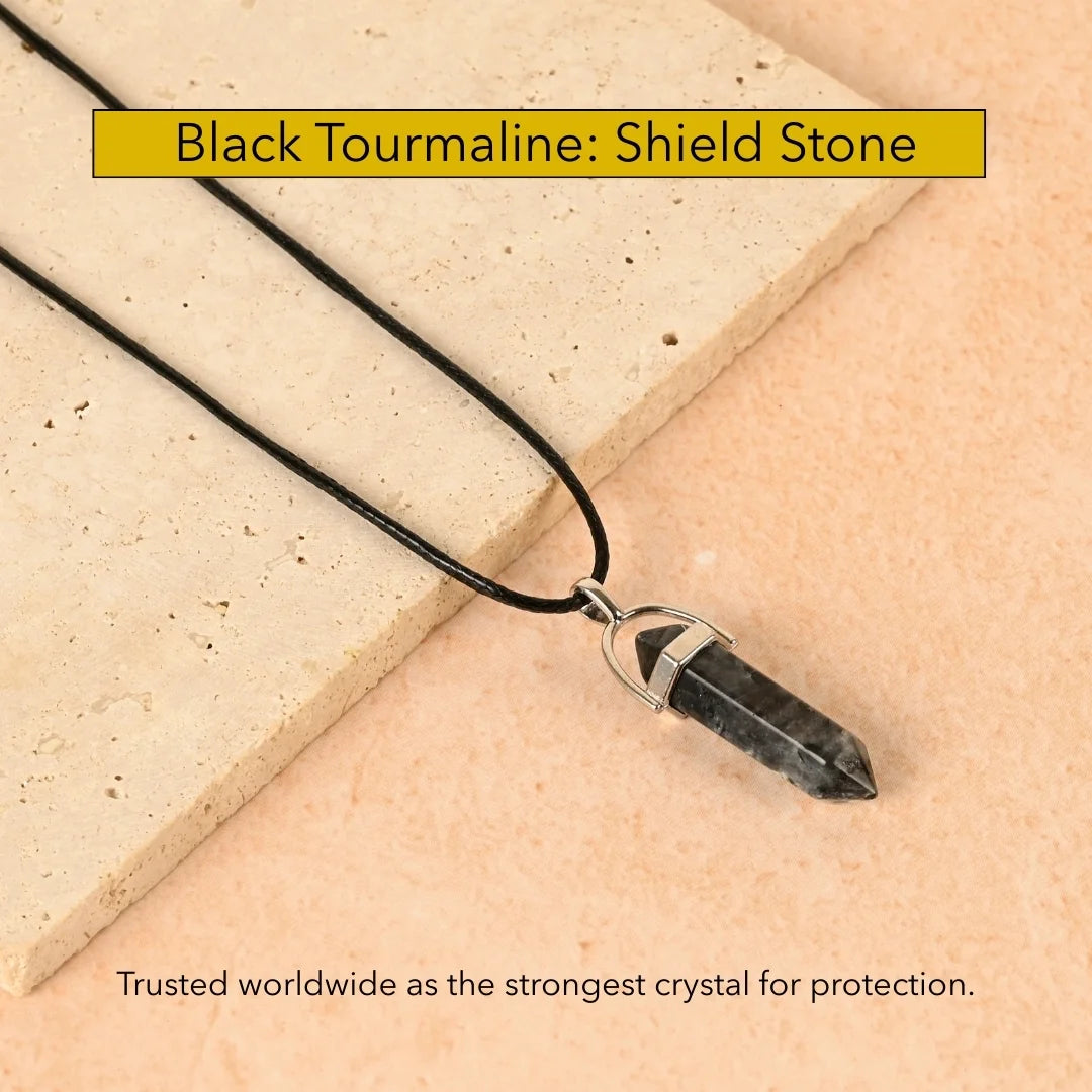 Amritmala for Protection (Genuine Black Tourmaline Pendant)