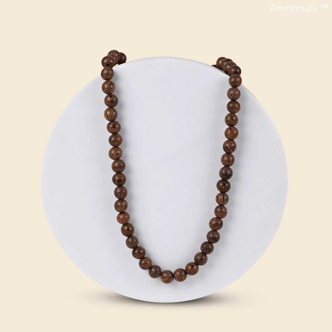 BLACK POWER BEADS MALA BY AMRITMALA