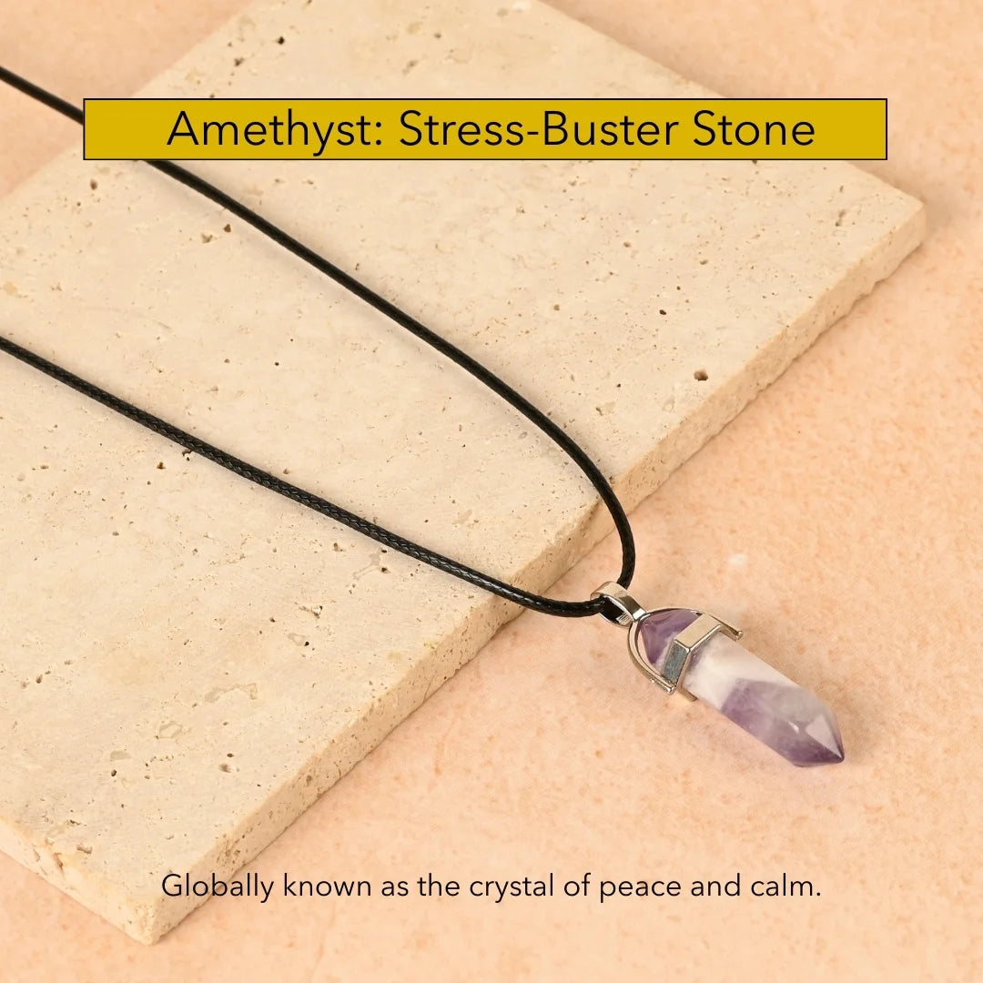 Amritmala for Calm Mind & Sleep (Genuine Amethyst Mala/Pendant)