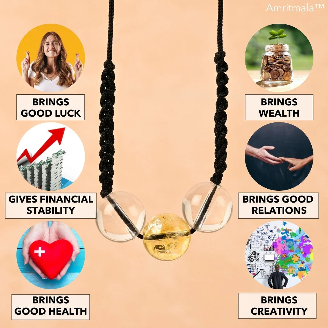 AUGUST BIRTHSTONE CITRINE (LUCK MALA)