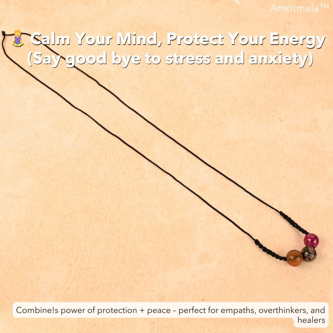 Amritmala for Stress & Anxiety (Genuine Multi Tourmaline)