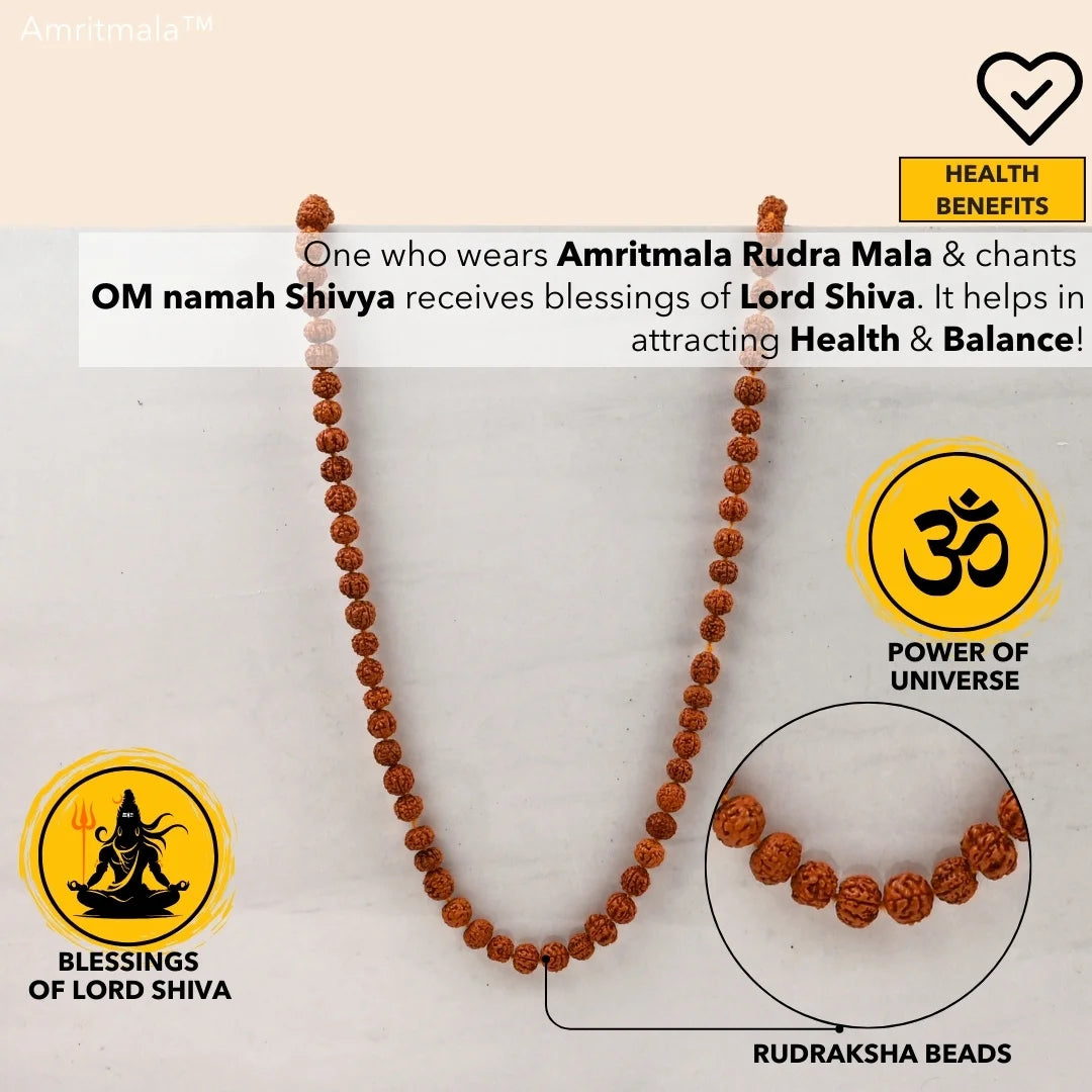 AMRITMALA'S RUDRA MALA (For Japa & Positivity)