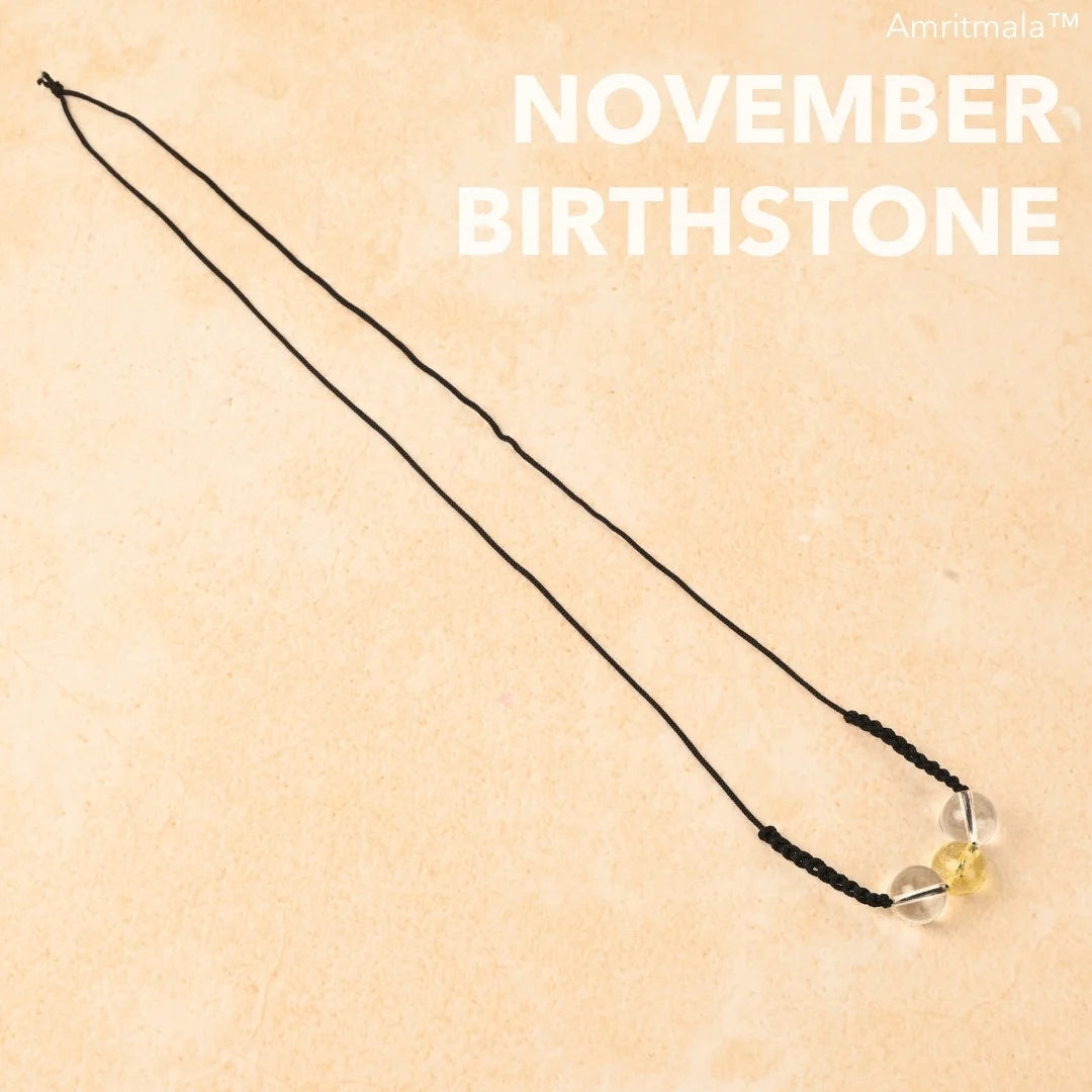 NOVEMBER BIRTHSTONE CITRINE (LUCK MALA)