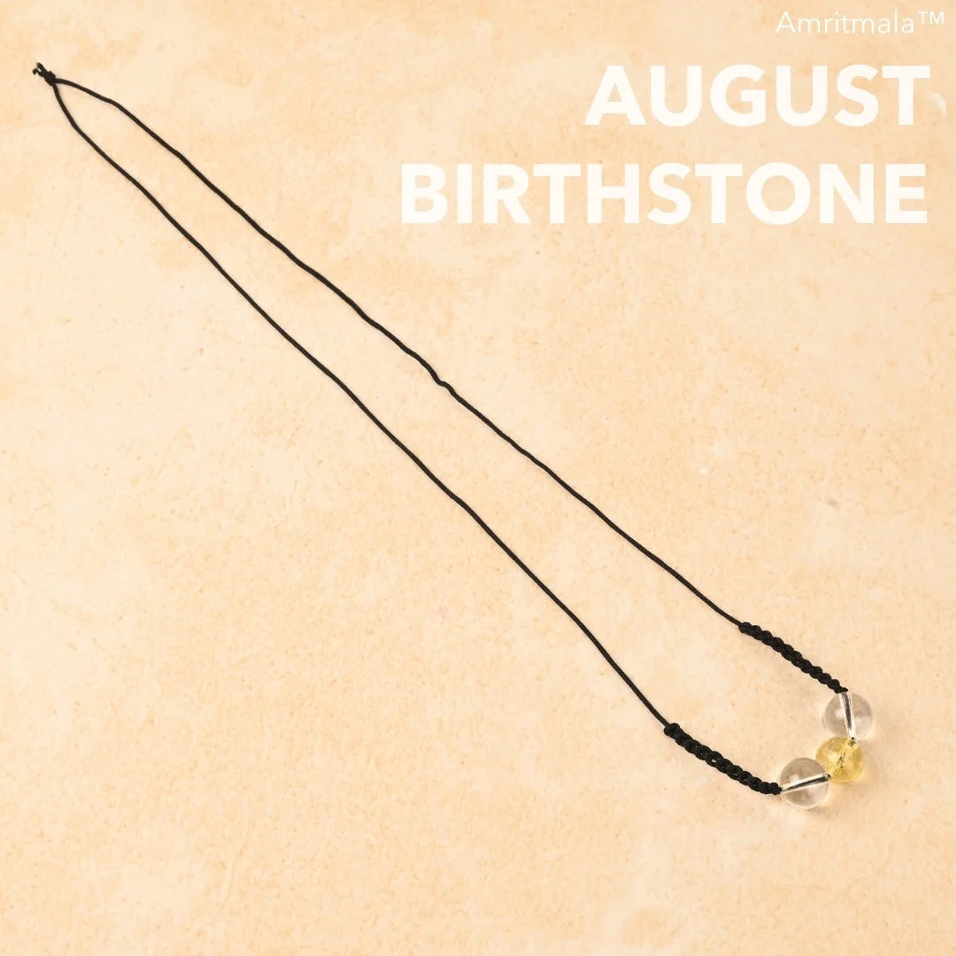 AUGUST BIRTHSTONE CITRINE (LUCK MALA)