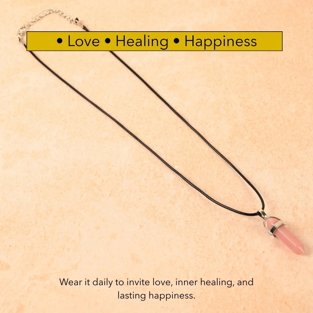 Amritmala for Love & Relationships (Genuine Rose Quartz Pendant)