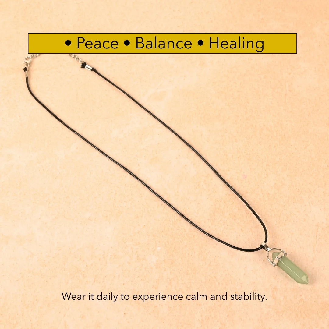Amritmala for Peace & Balance (Genuine Jadeite Pendant)