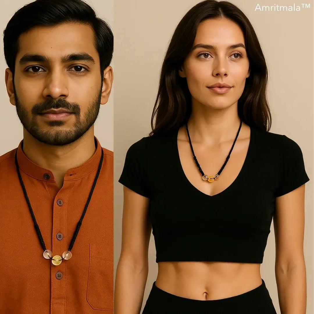 Amritmala for Attracting Money & Wealth (Genuine Citrine with Clear Quatz)