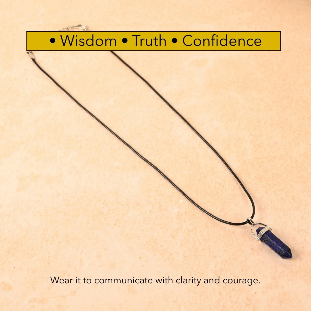 Amritmala for Confidence in Communication (Genuine Lapis Lazuli Pendant)