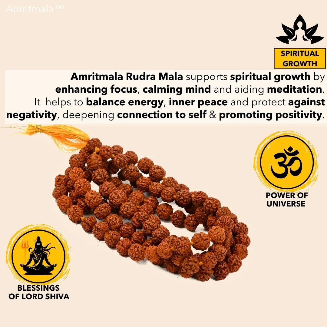 AMRITMALA'S RUDRA MALA (For Japa & Positivity)