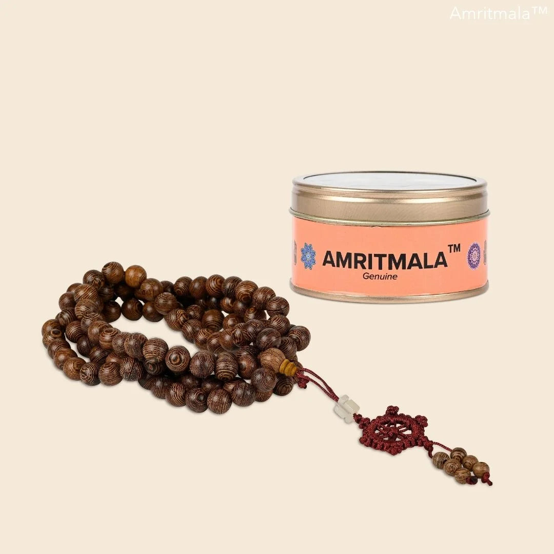 BLACK POWER BEADS MALA BY AMRITMALA