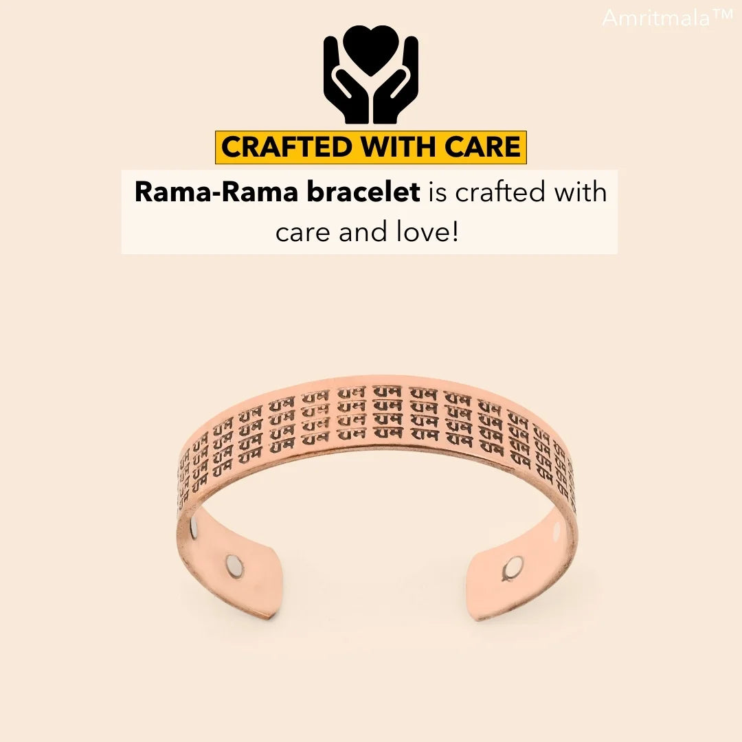 RAM-NAAM ENGRAVED (108 TIMES) COPPER BRACELET (SERIES SANKATMOCHAN)