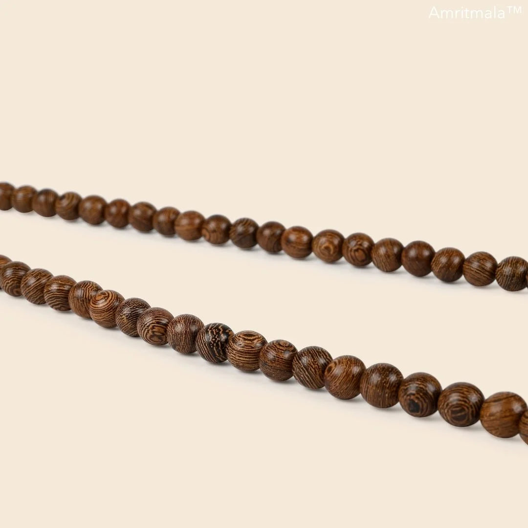 BLACK POWER BEADS MALA BY AMRITMALA