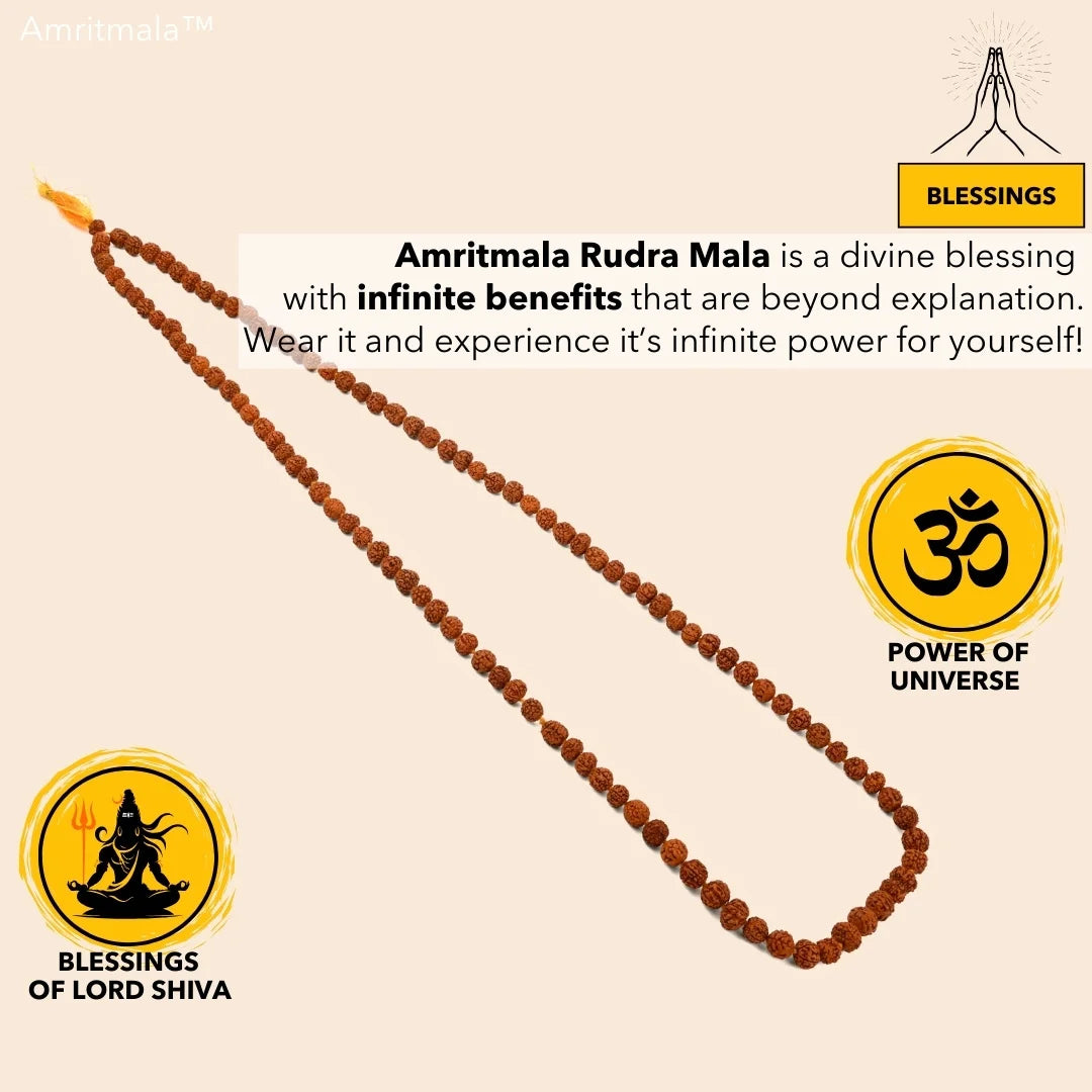 AMRITMALA'S RUDRA MALA (For Japa & Positivity)